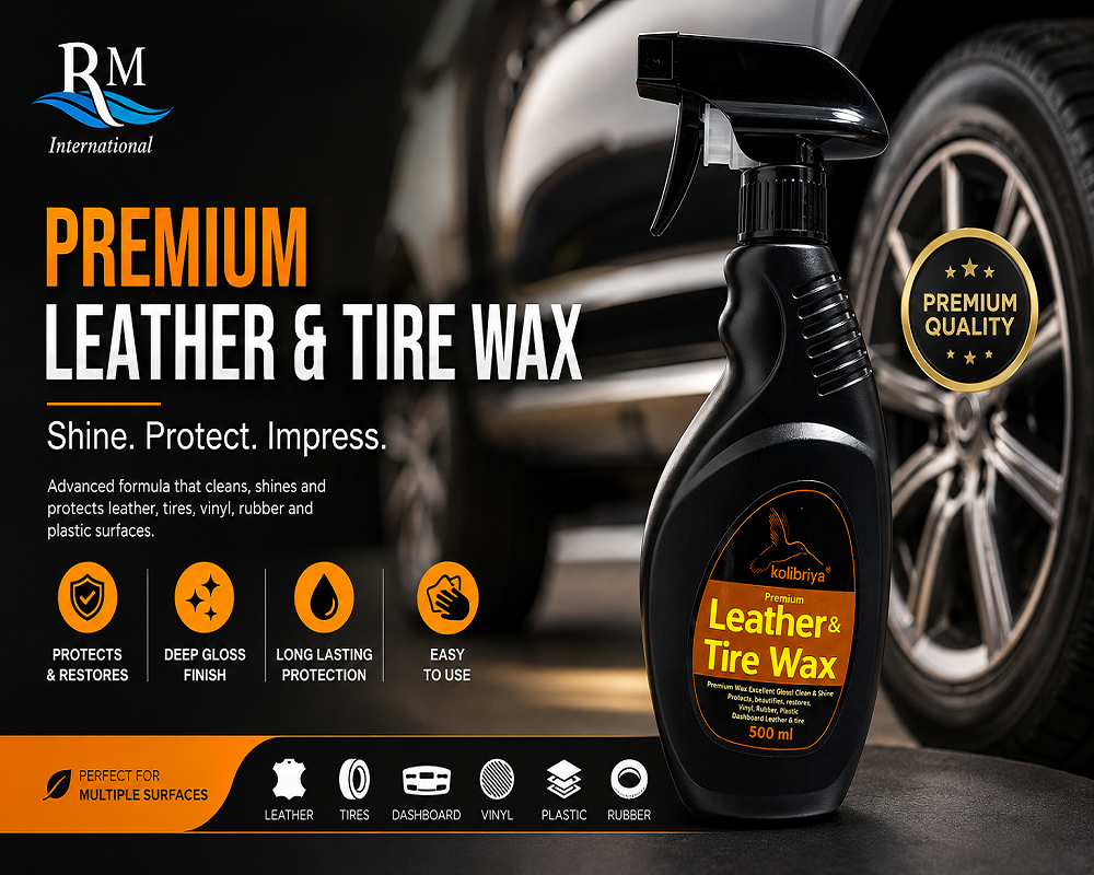 Premium Leather And Tire wax 500 ML.